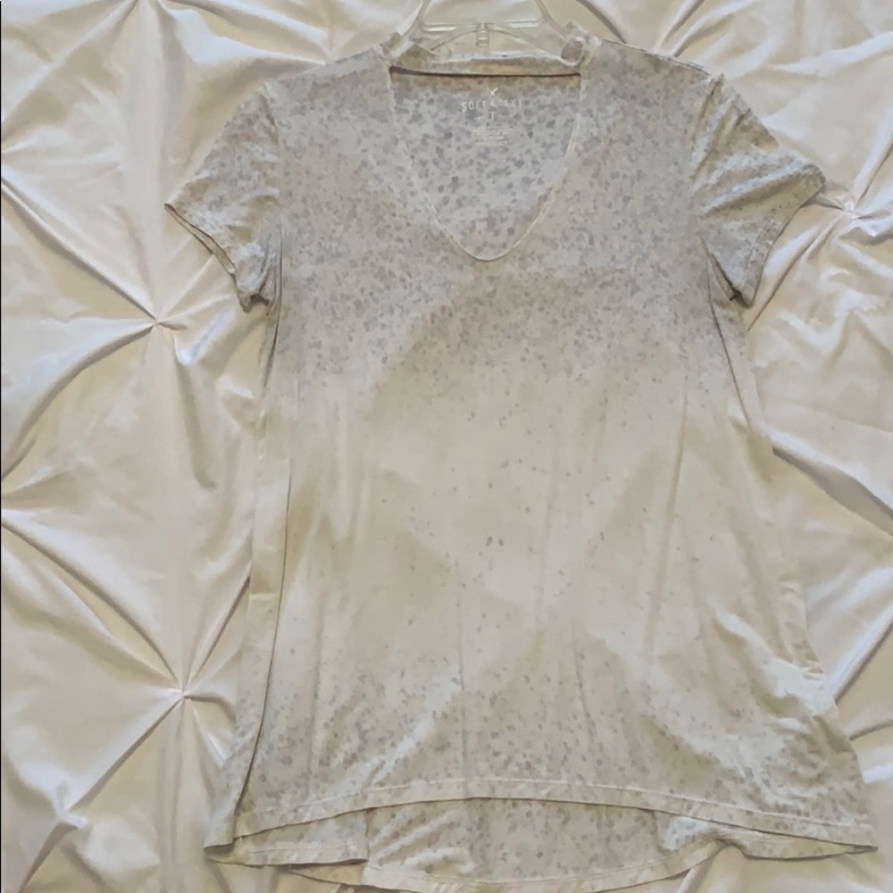 American Eagle Short Sleeve Choker Top